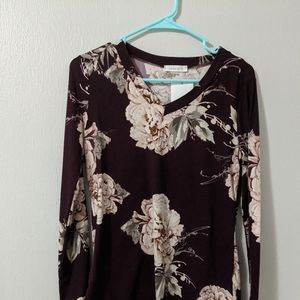 Reborn J floral tunic